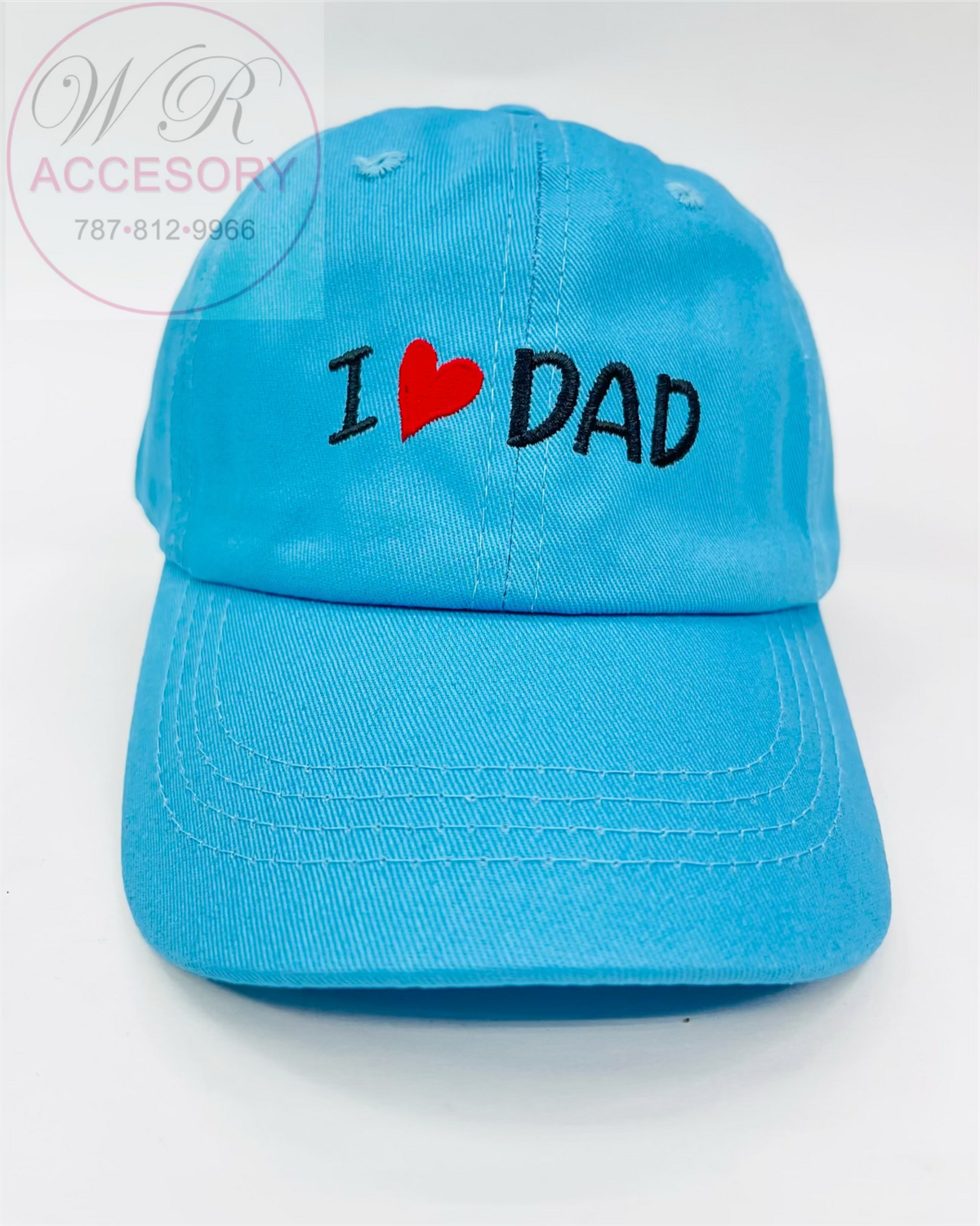 S18177K Gorra niños I love Dad AZUL CIELO