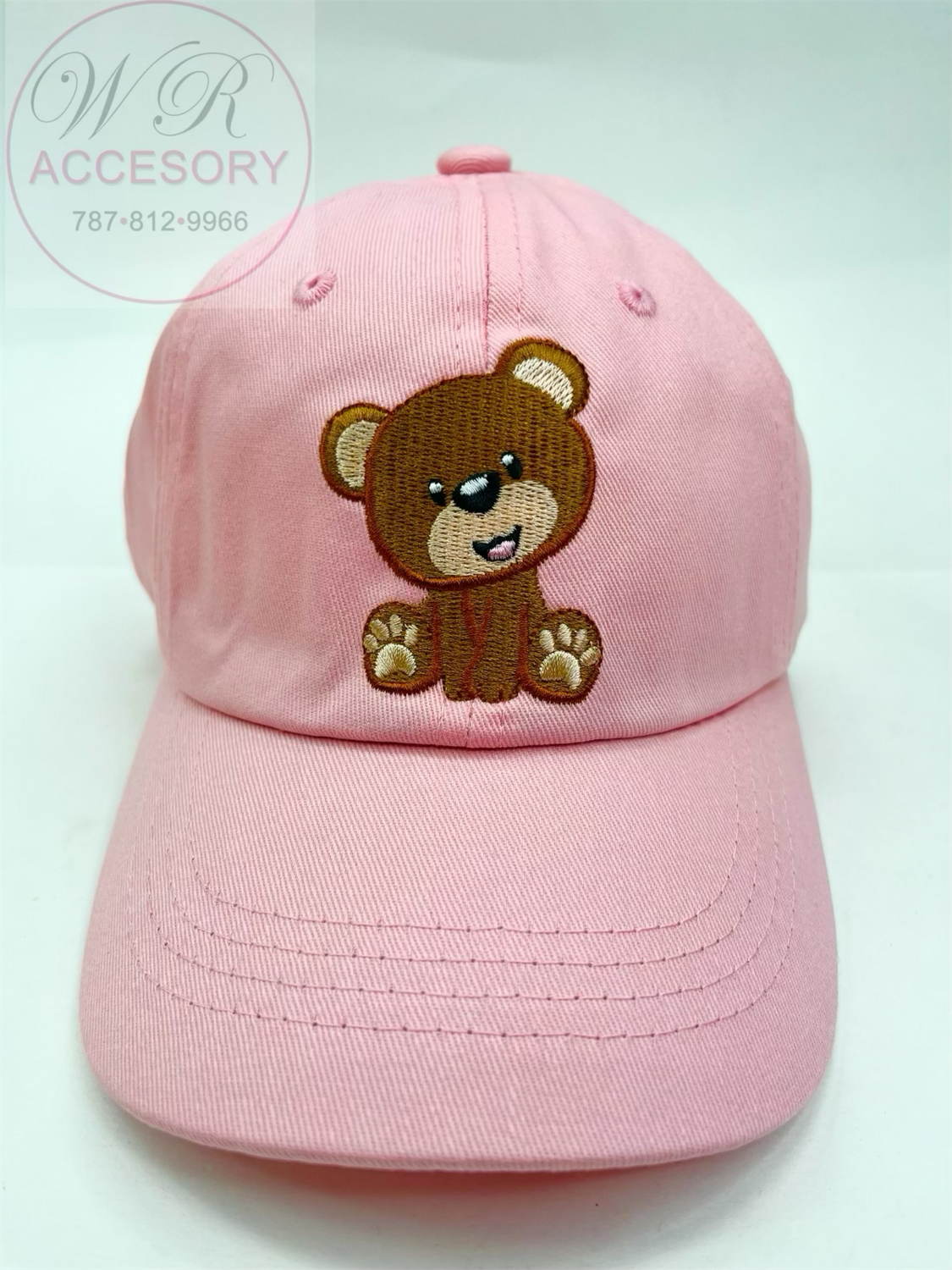 S18171K Gorra niños Oso ROSA CLARO