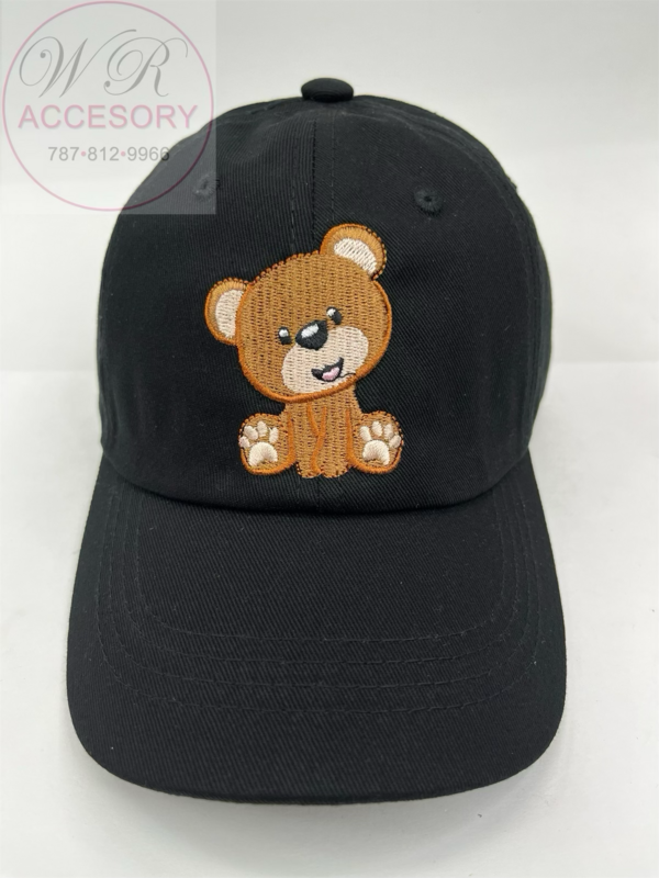 S18171K Gorra niños Oso NEGRO