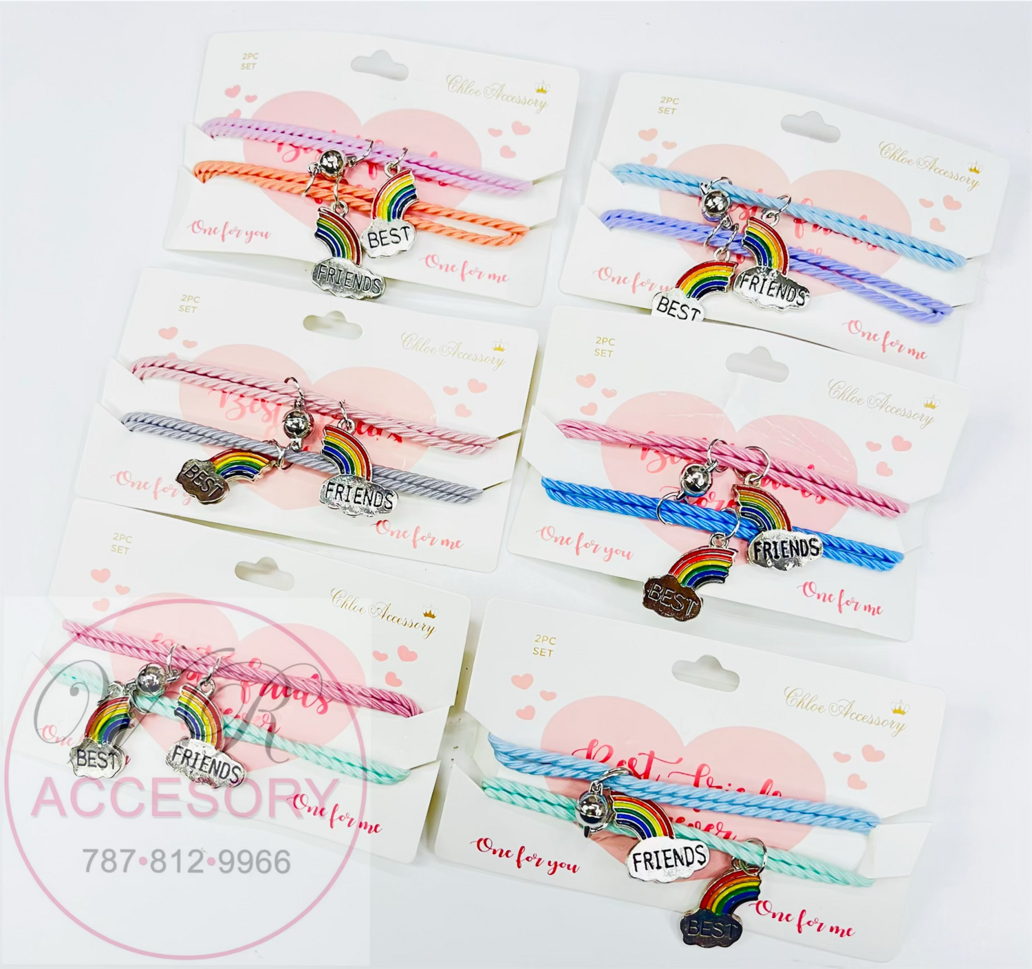 RBT-1624R/ Pulseras Best Friends
