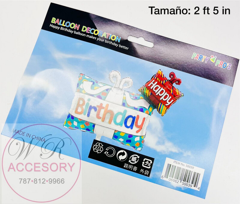 Globo Happy Birthday Regalos 50039