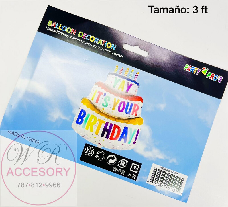 Globo Bizcocho Yay It’s Your Birthday! 50045