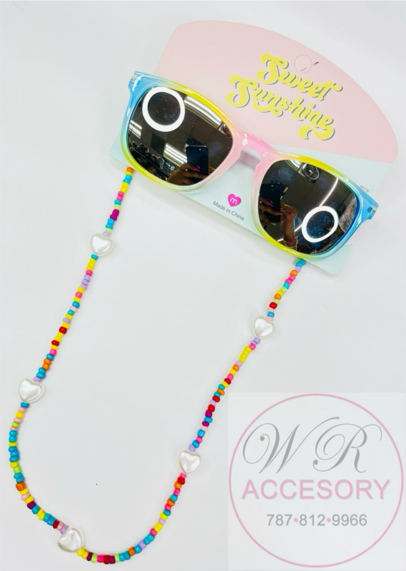 GFKE0142/Gafas de niños de colores y corazones 12 pcs