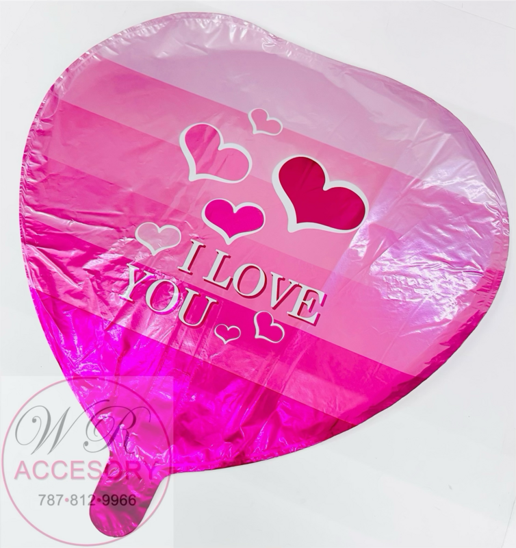 Globo Corazón “I love you” Tonalidades Rosas 47510