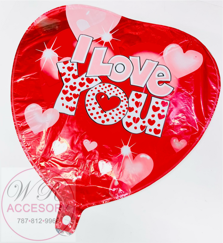 Globo Corazón “I love you” Rojo 47548