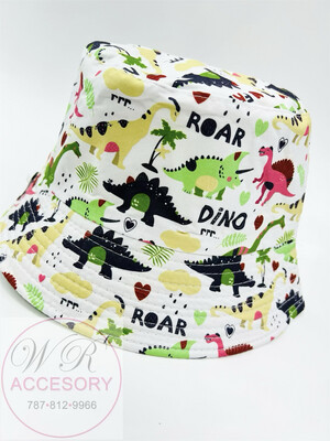 S18189K Bucket Hat Wildfriend Dinosaurio 