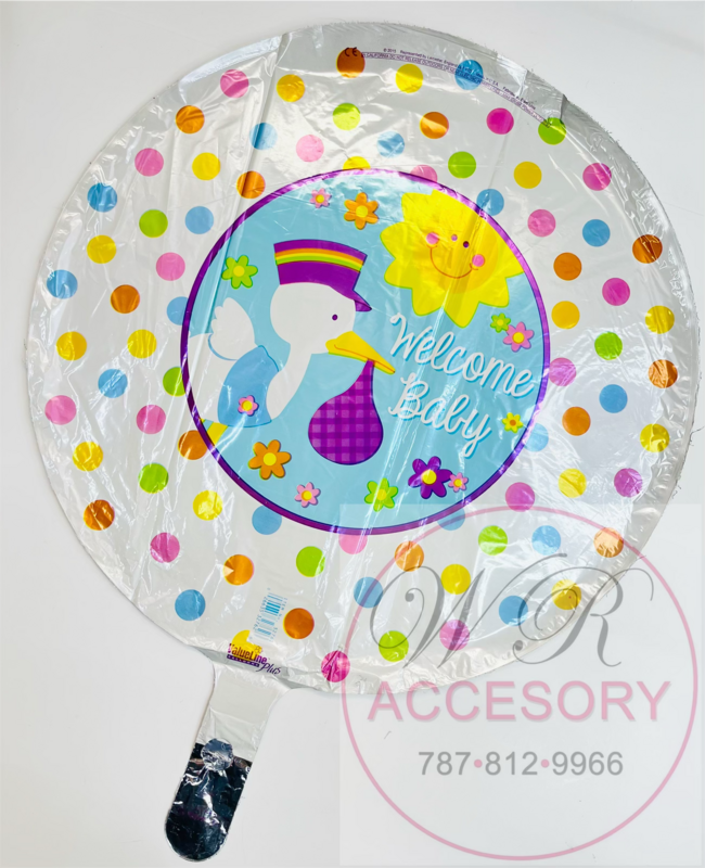 Globo “Welcome Baby”Cigüeña y Sol 32762