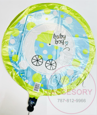 Globo “Baby Boy” azul y verde 114874