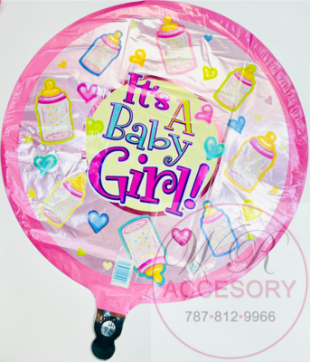Globo “it’s a Baby Girl” Rosas 114502