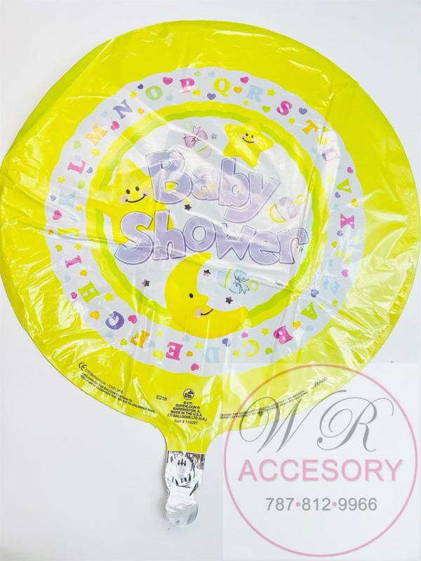 Globo “Baby Shower” Estrellas Amarillo 114287