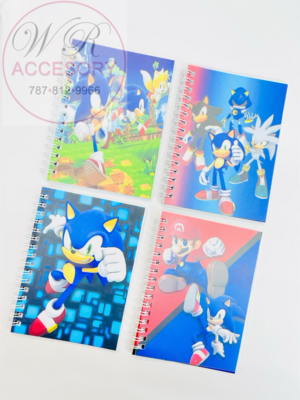 RNT-0715/Libretas Sonic y Mario 