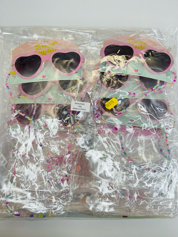 GFKE0140 Gafas de niñas corazón 12 pcs
