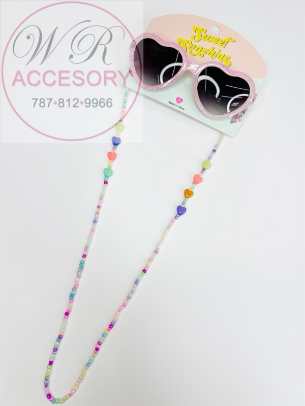 GFKE0140 Gafas de niñas corazón 12 pcs