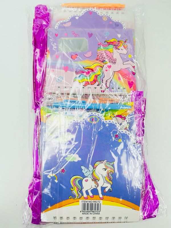 KNV-7657 Libretas con bolígrafo de unicornio 