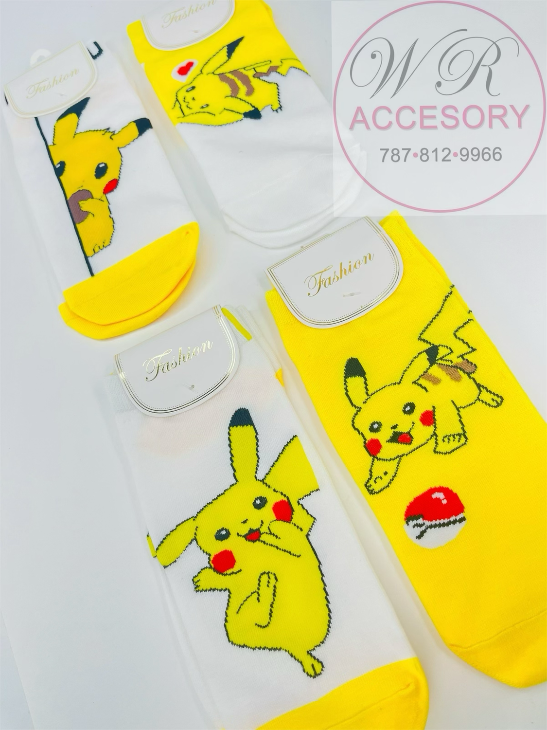 KNV-5901 Medias de pikachu 12Pcs 