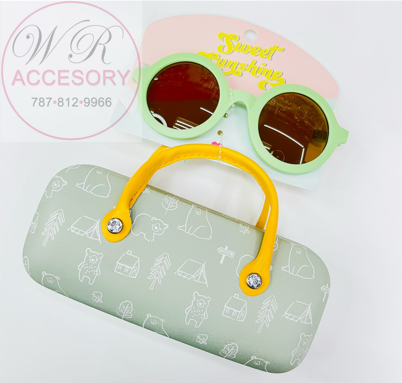 GFE1809 Gafas de niños 6pcs Oso Verde