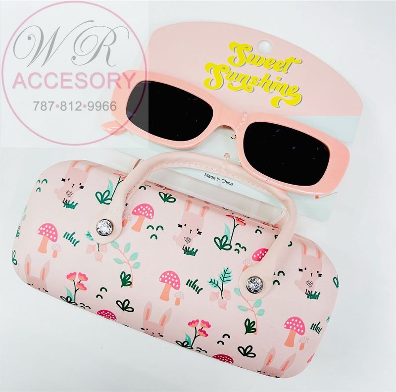 GFE1805 Gafas de niños 6pcs Conejo Rosa