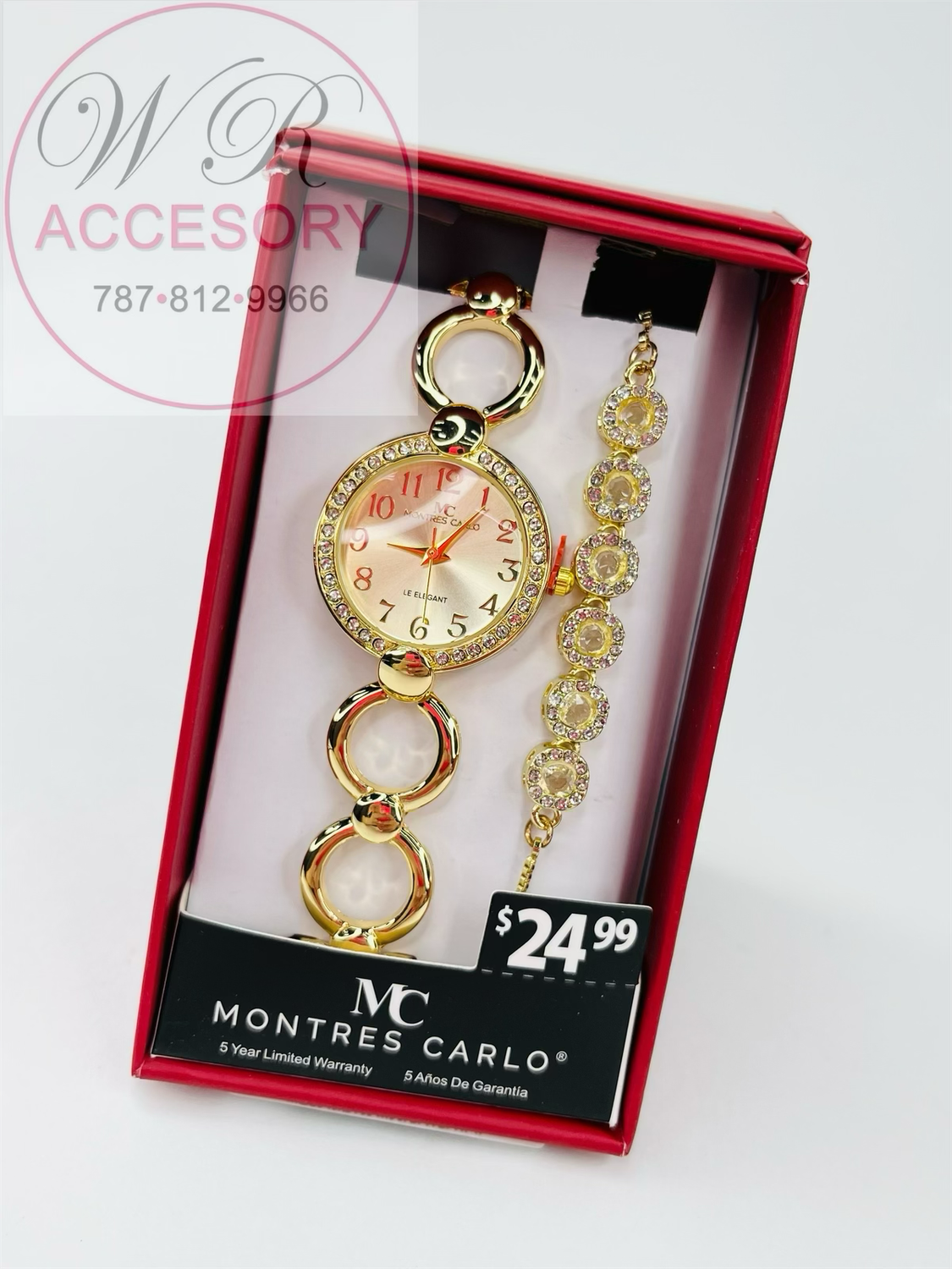 Gift Box Watch + Bracelet #54831-JB