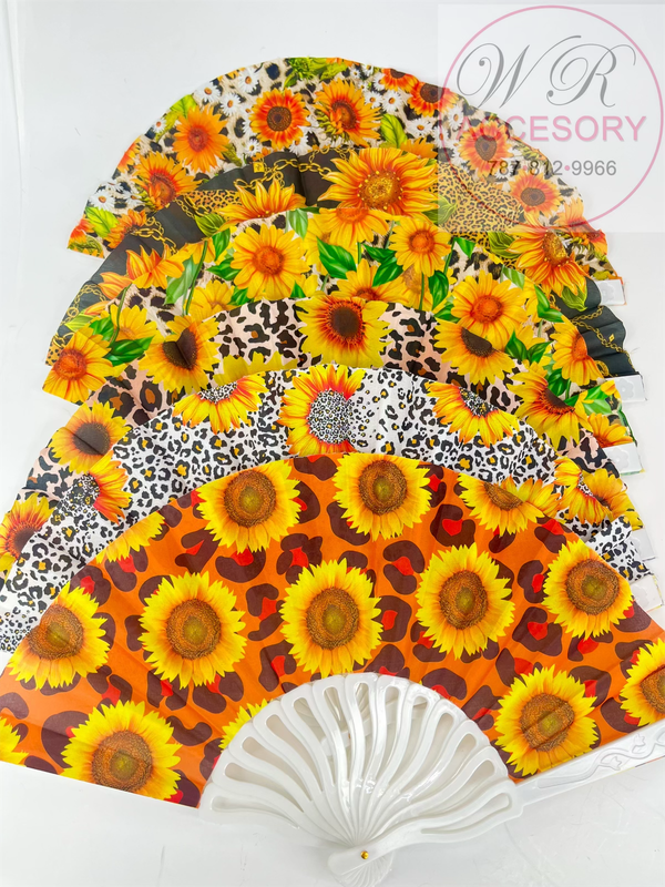 KNV-5818 Abanicos de mano (girasoles) 