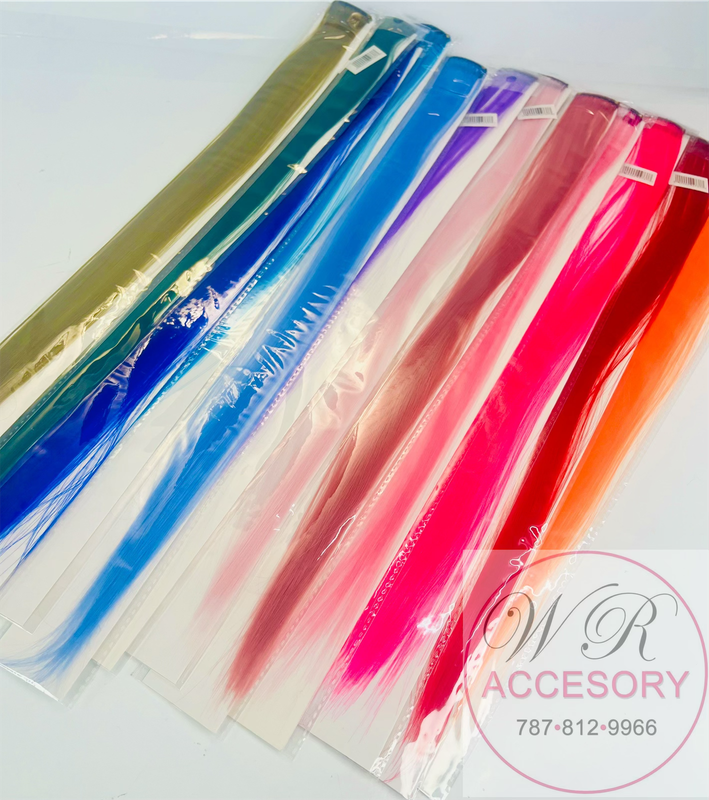 YBR-1796 extensiones de colores 12Pcs 