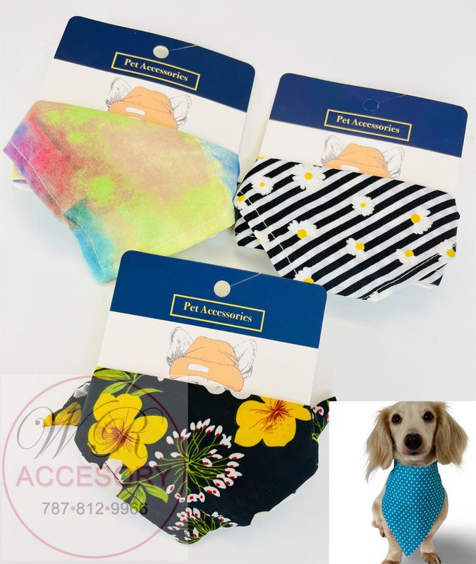 PET0027/28/29 Bandana para Mascotas 12 pcs
