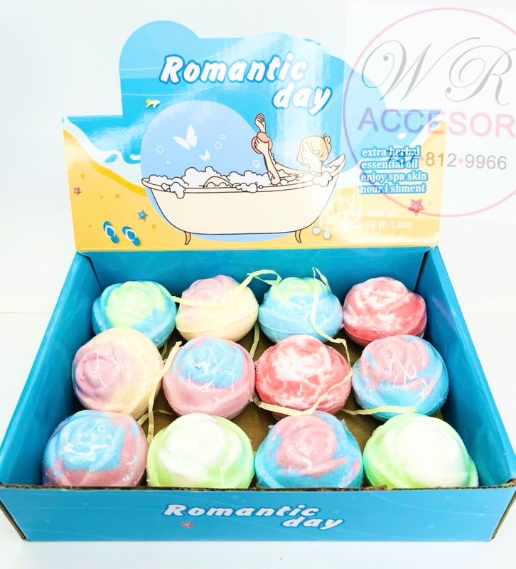 RCS -0357 Bath bomb rosas 12 pcs