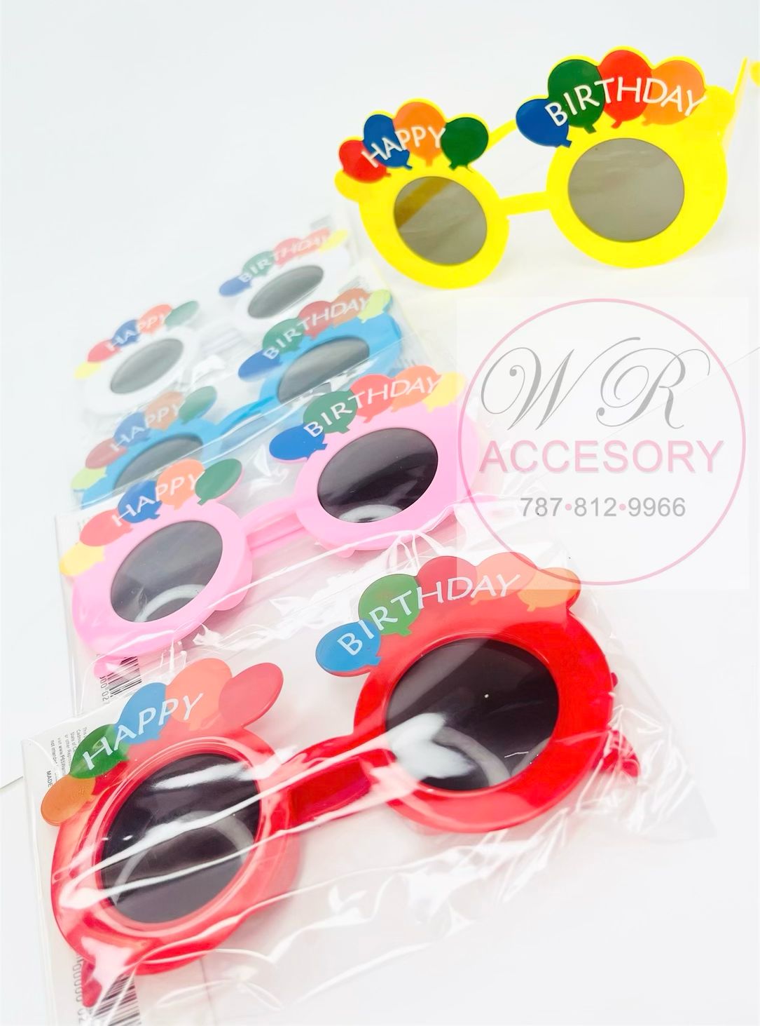 KNV-8693 Gafas de Happy Birthday  12 pcs