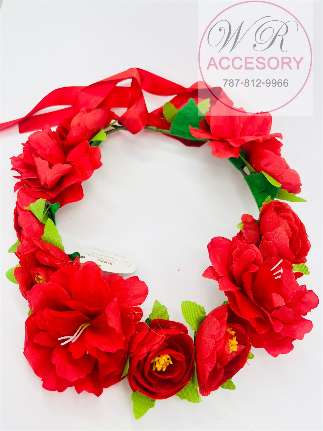 QHX-2025-RDX  Corona de flores 12 pcs R