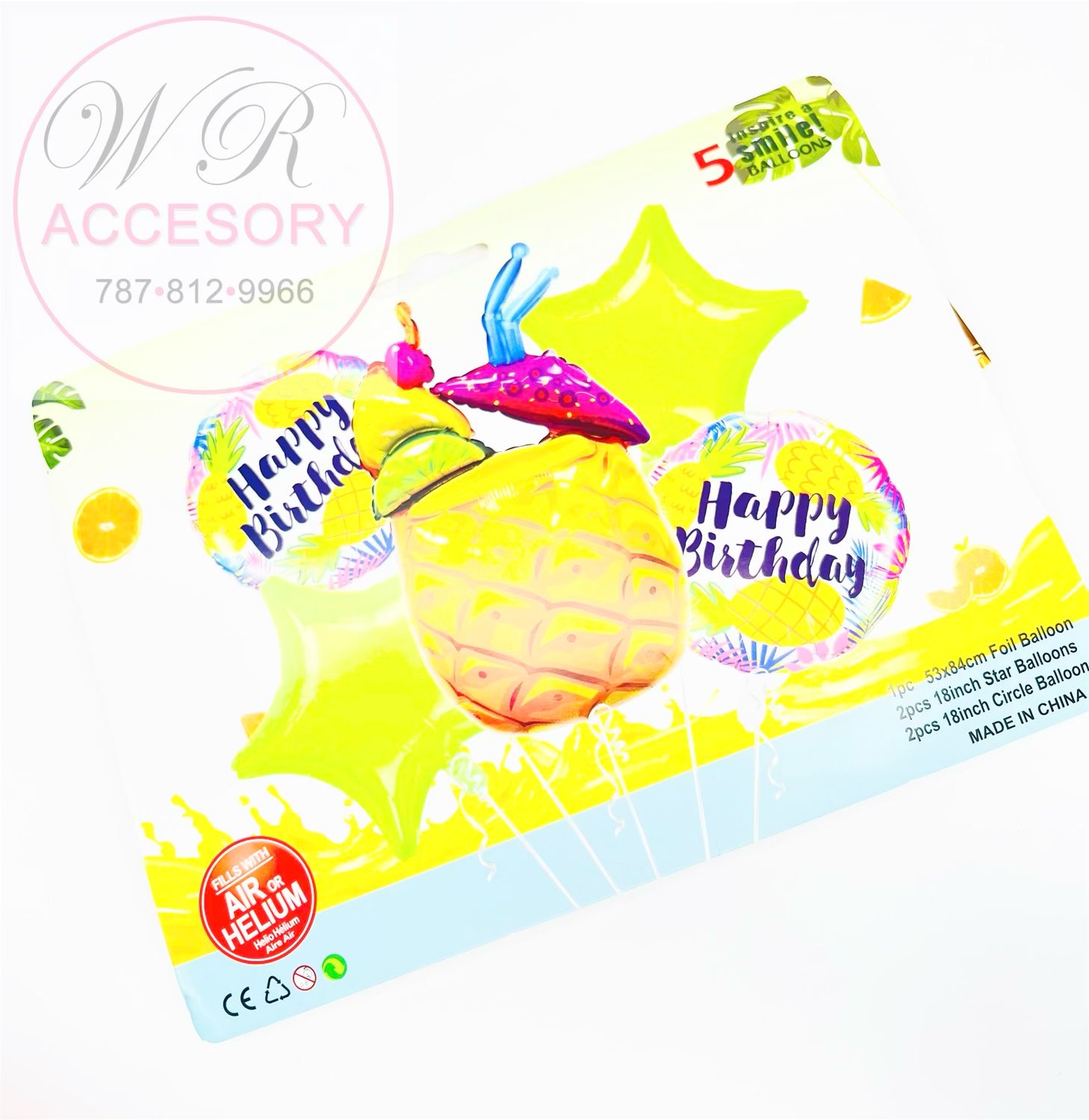 ETC-2762 globos 5 pcs