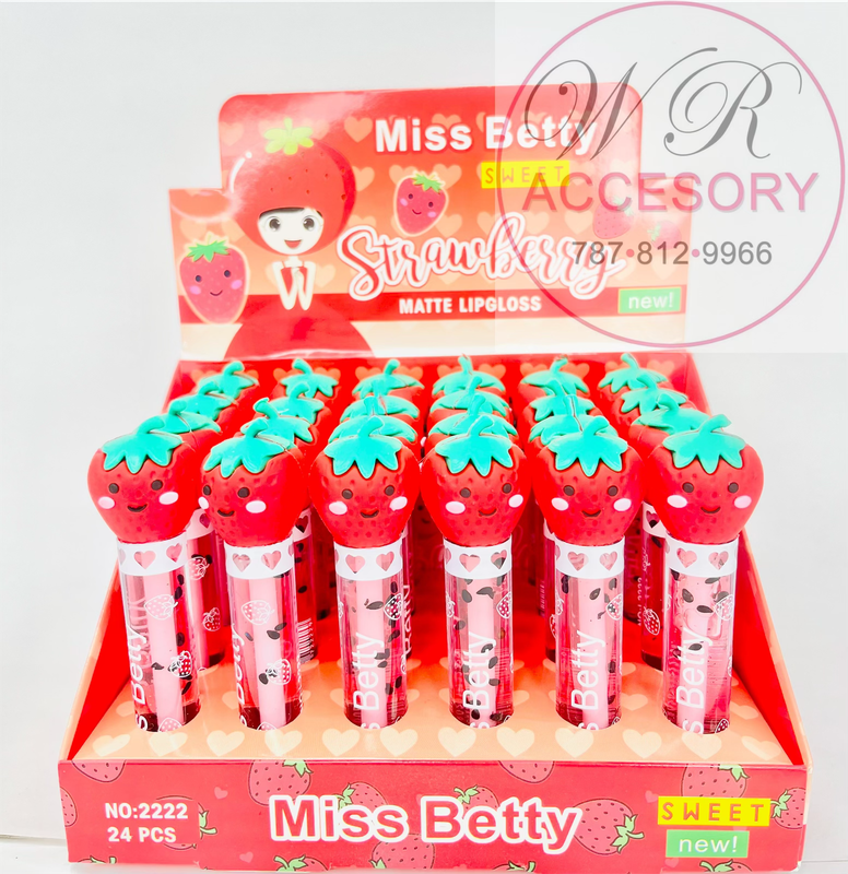 KNV-9103 lip gloss strawberry (24pcs)