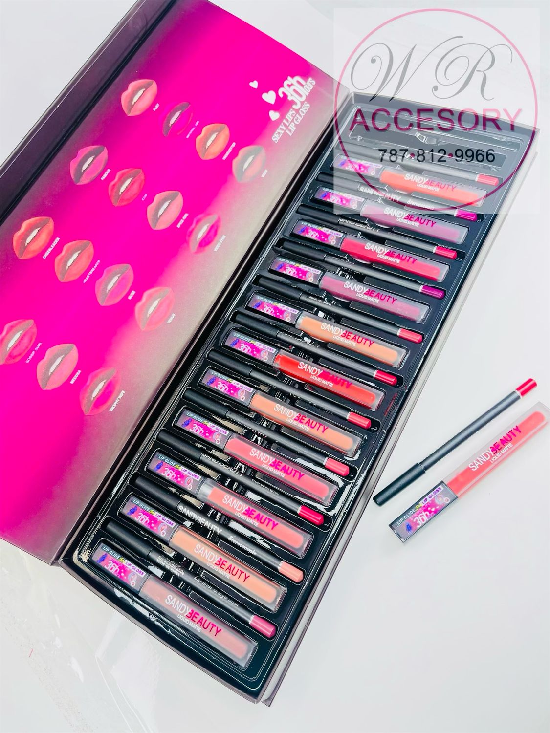 DNV-1645 (12 lip stick + 12 lip liner) 24 pcs