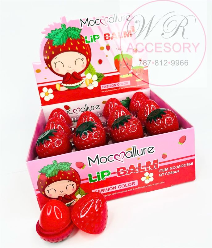 KNV-9207 Lip Balm strawberry (24 PCs)