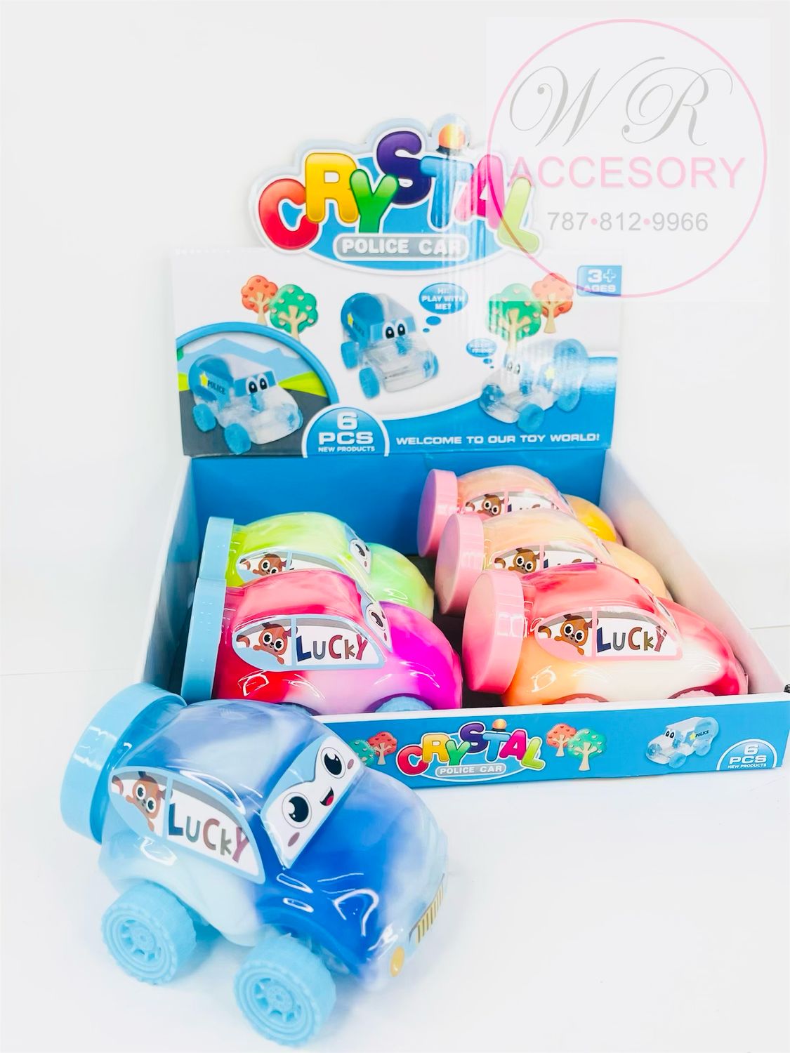 SNT-2077 Police Car slime 6pcs)