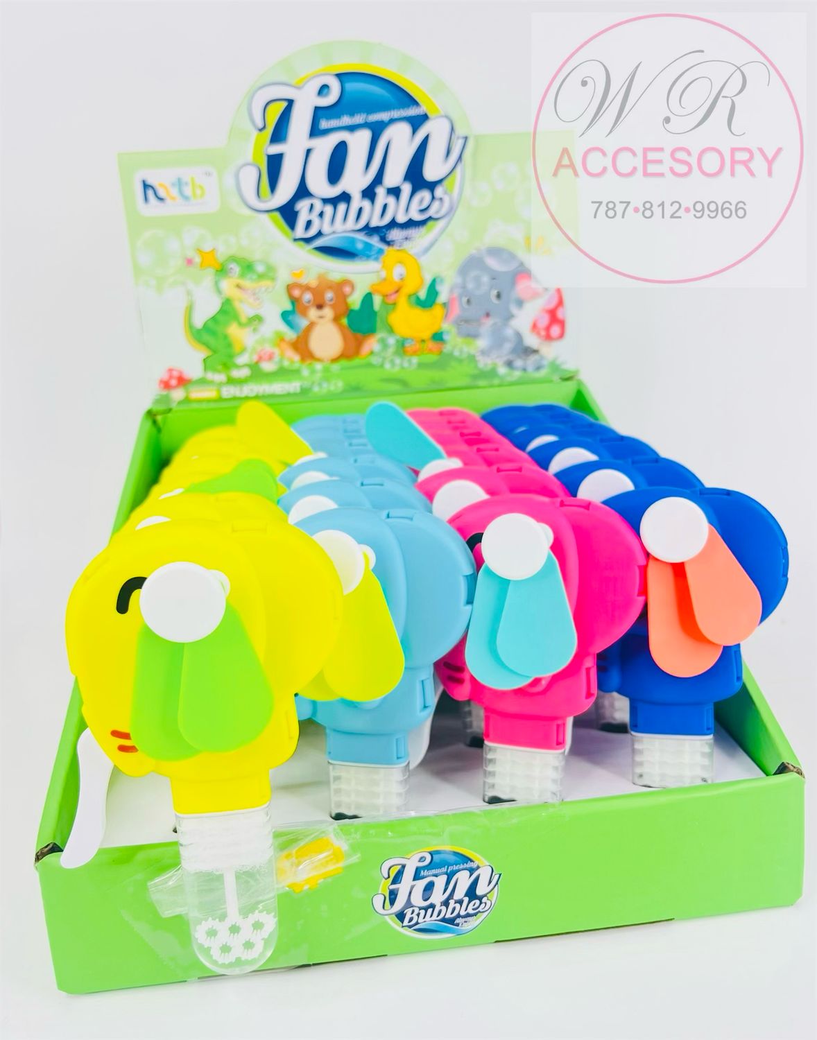 SNT-2017 mini fan bubbles elefantes (24 pcs) 