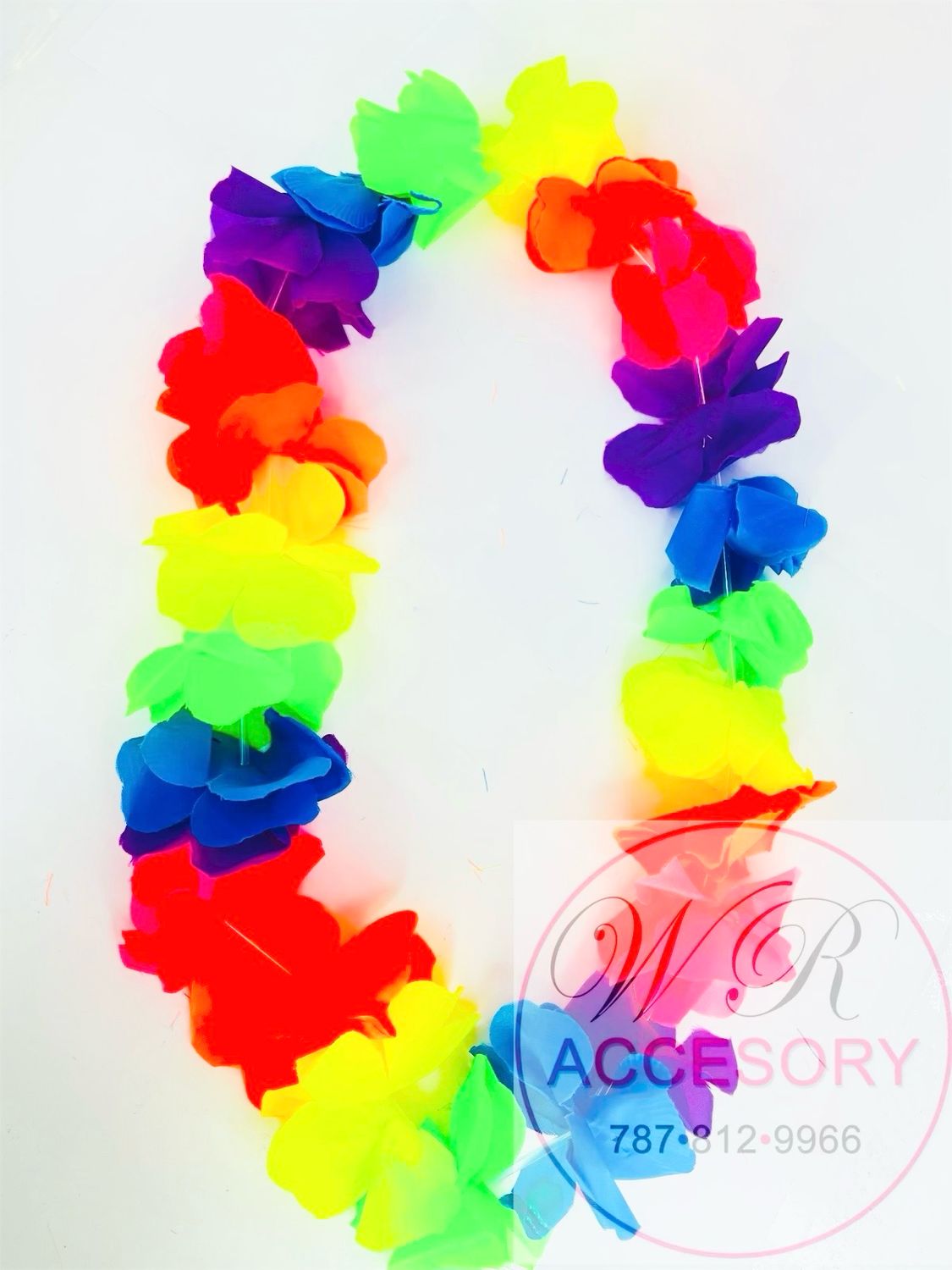 PNL5458 collares de flores hawaianas 12 pcs