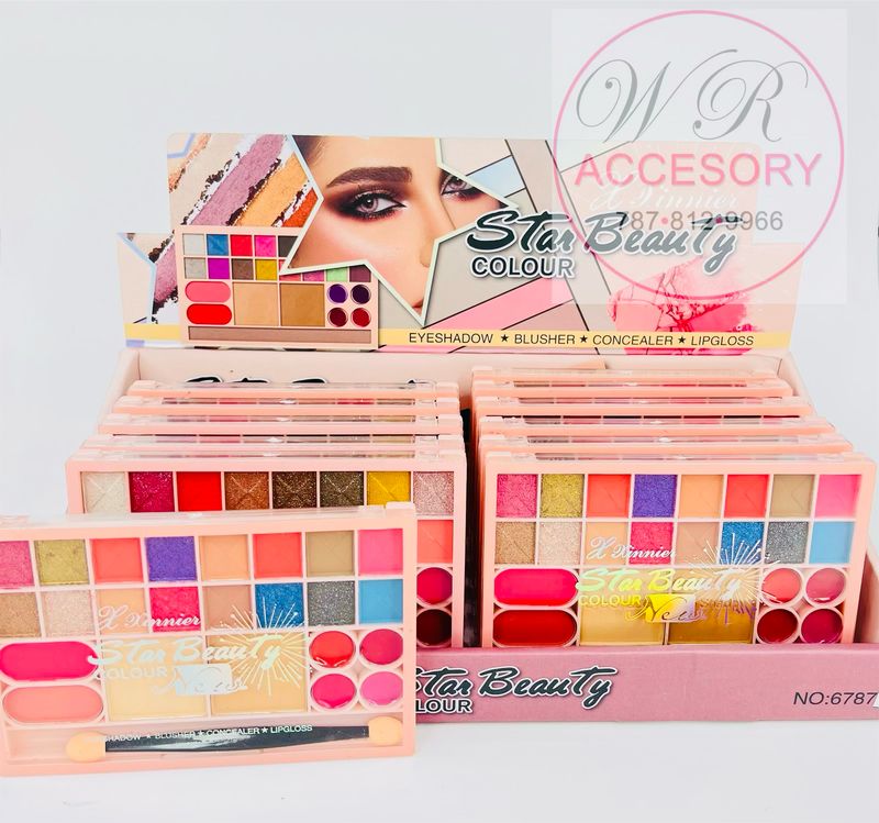 RCS-0402 EYESHADOW, BLUSHER,CONCEALER, LIPGLOSS (12 pcs) 