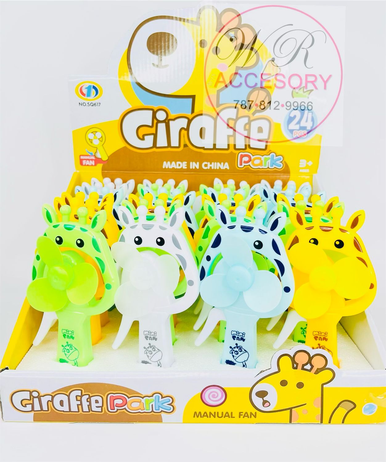 KNV-6047 mini fan jirafa (24 pcs) 