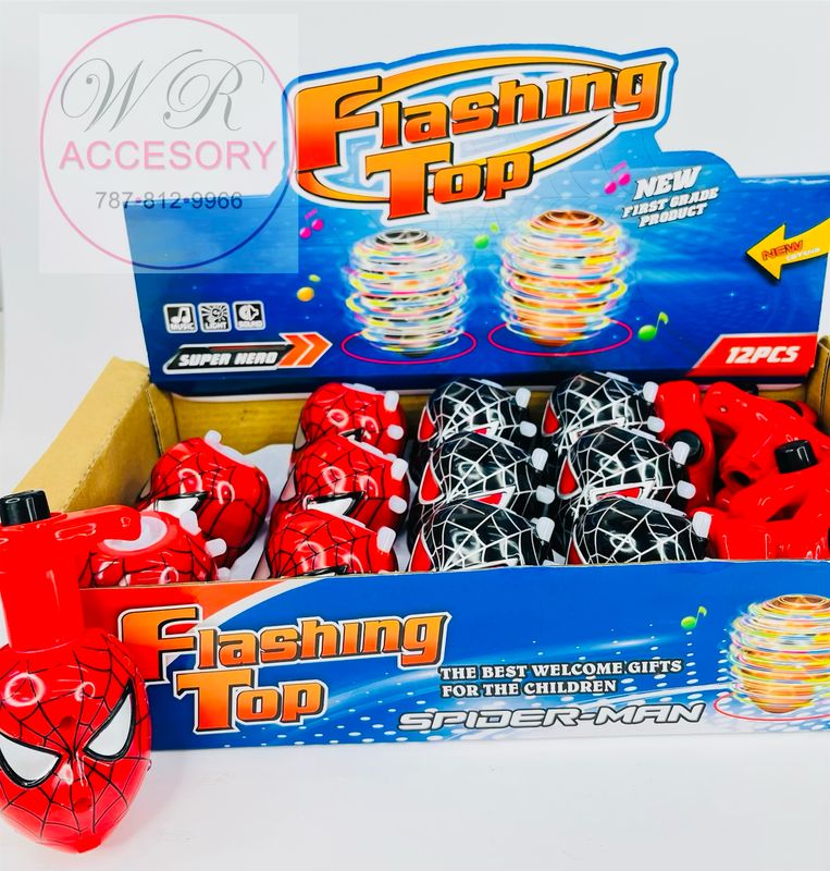 PTOY9643 flashing gyro Spiderman