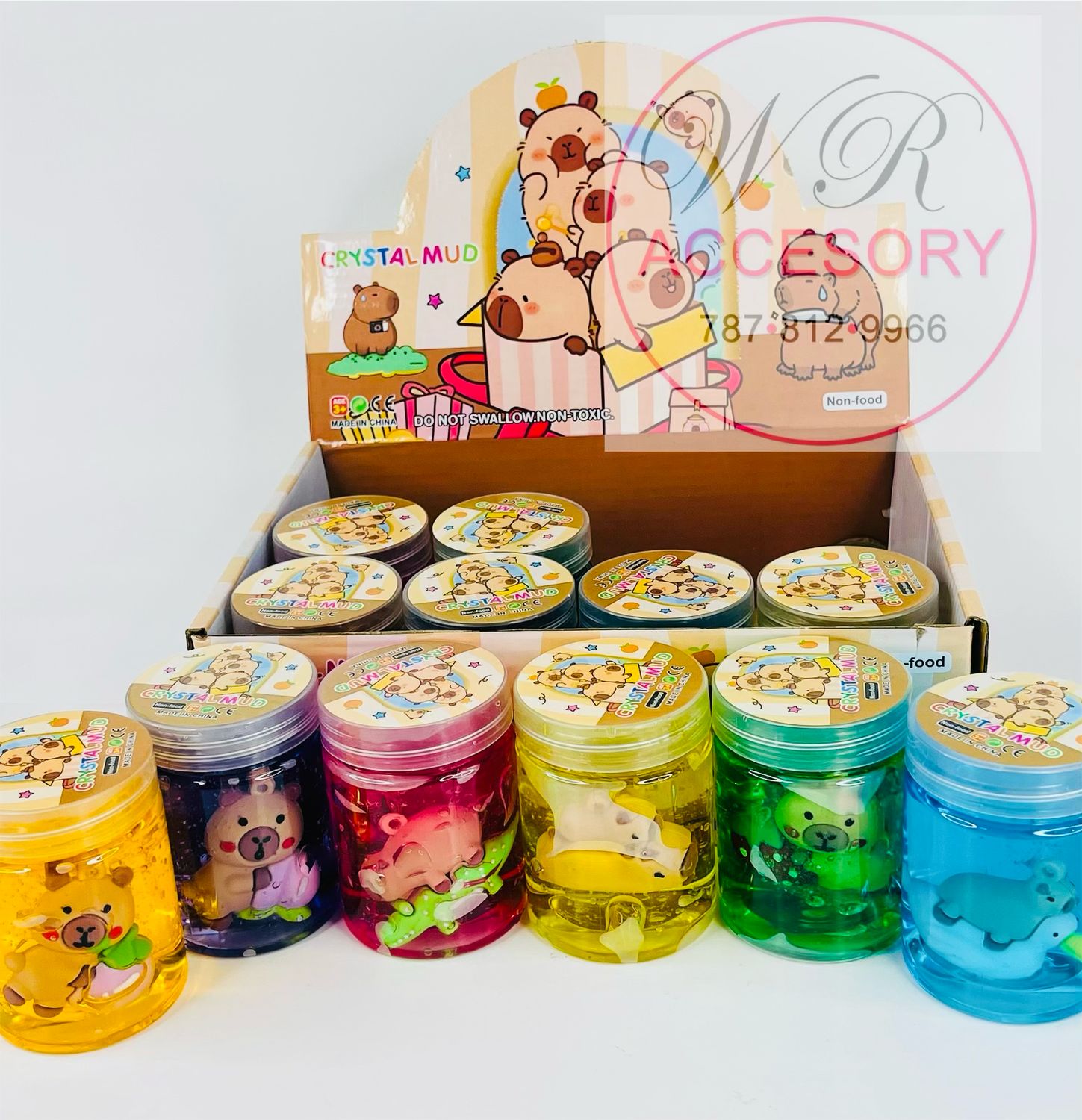 PTOY9900 slime capybara 12 pcs 