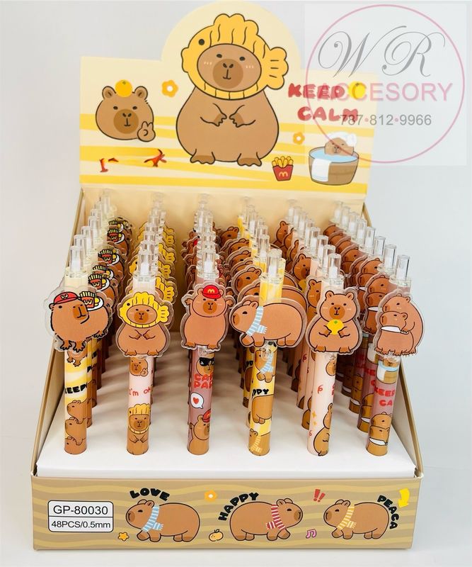 RNT-1312R Boligrafos capybara 48 pcs 