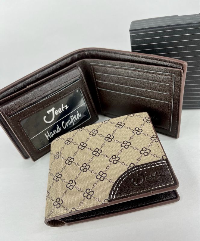 W-138 beige Wallet de caballero 