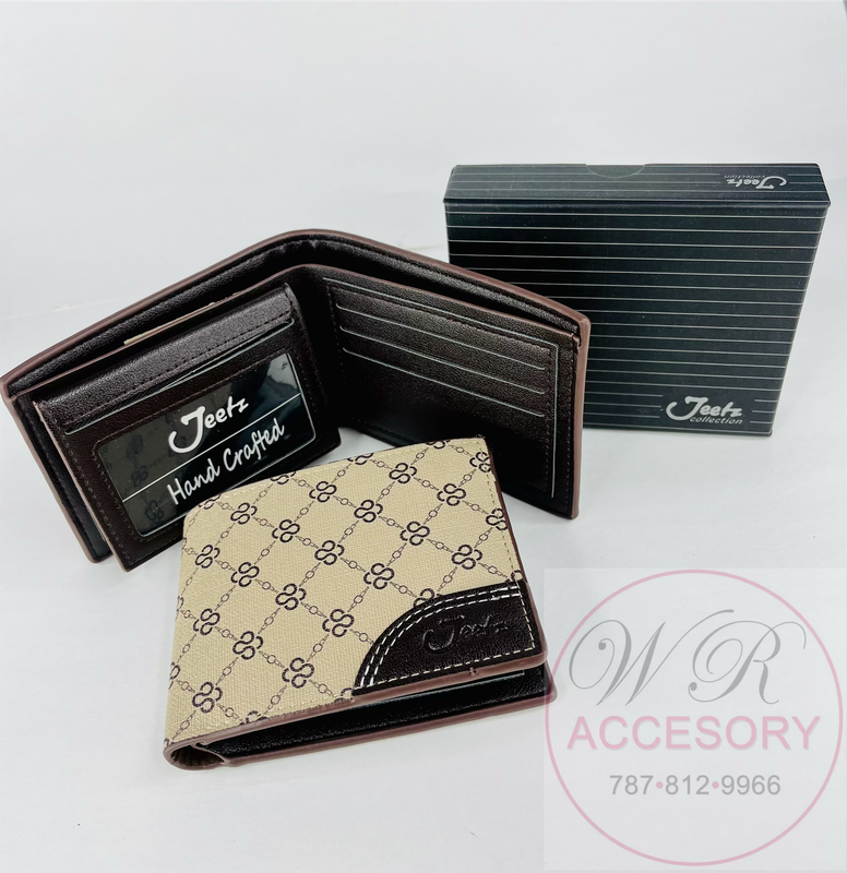 W-138 beige Wallet de caballero 