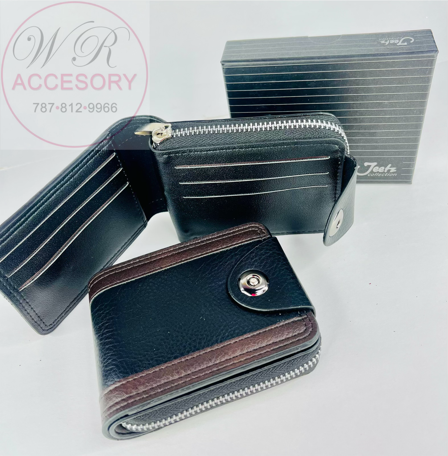 W-101 Black Wallet caballero 