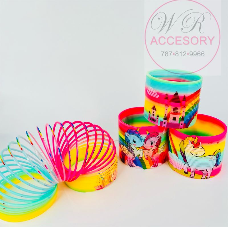 RCL-8158 rainbow spring Unicorn 12 pcs