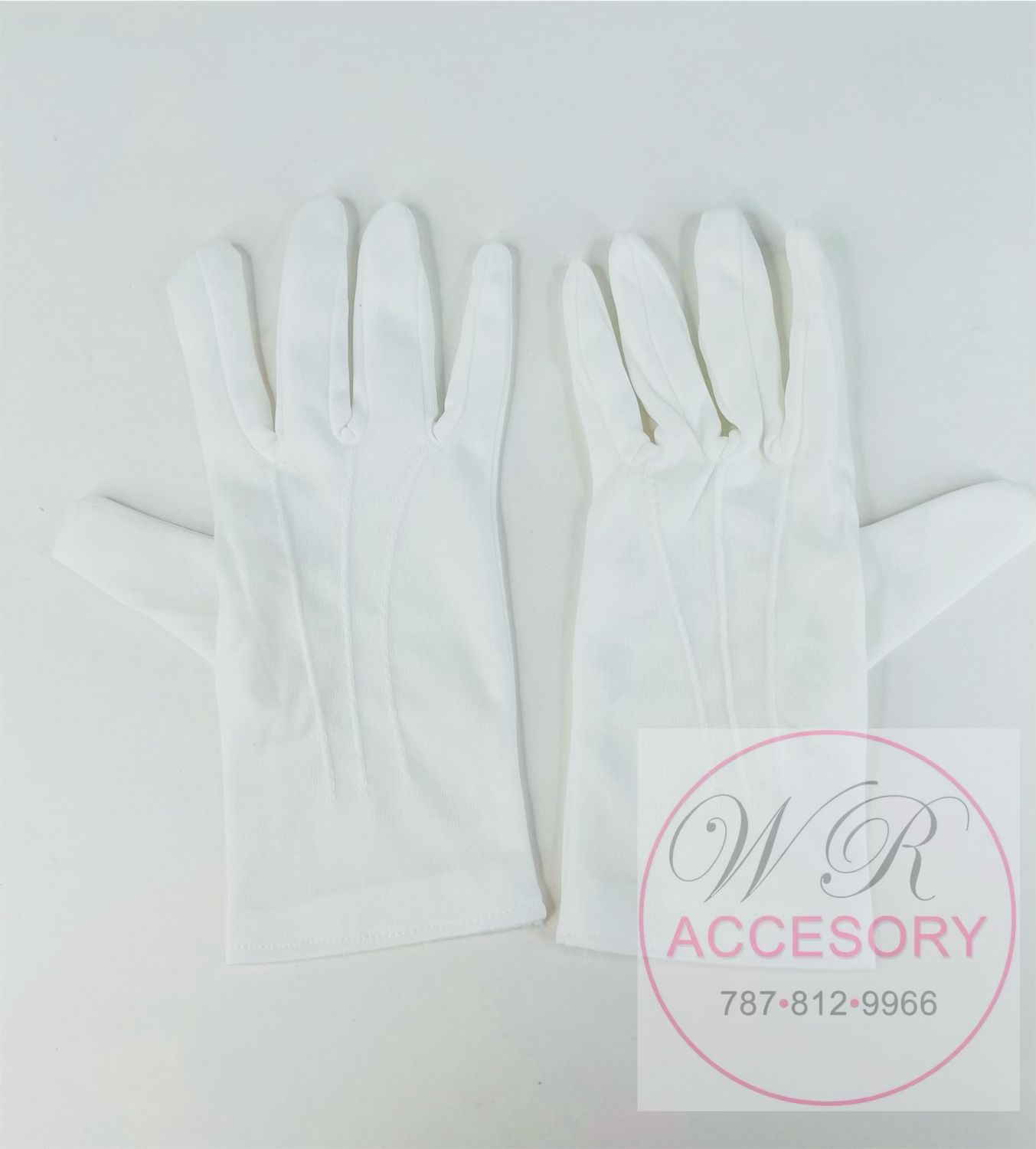 GL-132 Guantes de Tela Blanco 