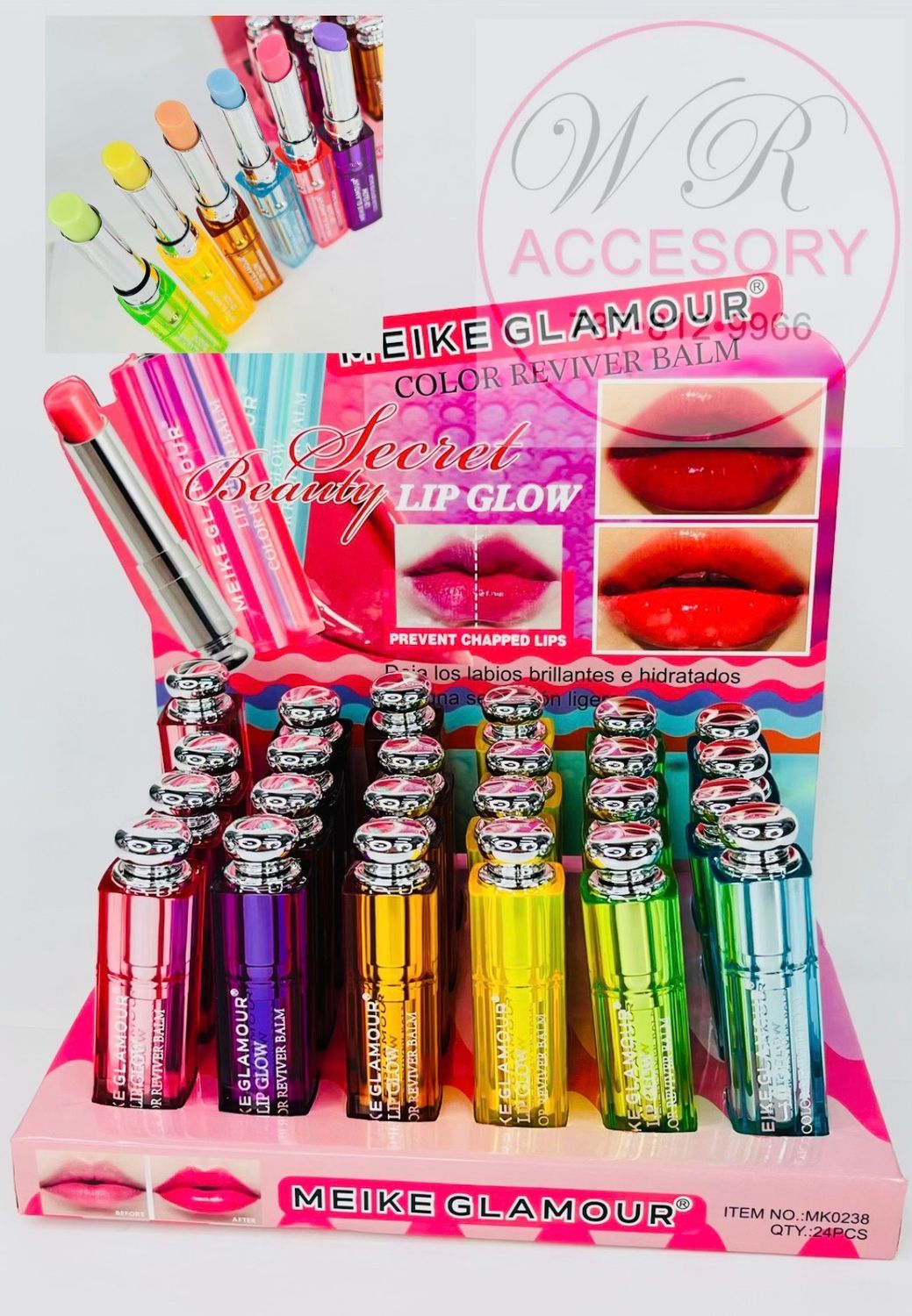 RCS-0474 lip glow 24 pcs