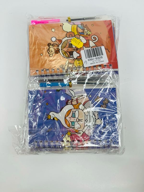 KNV-9328 libretas + bolígrafos 