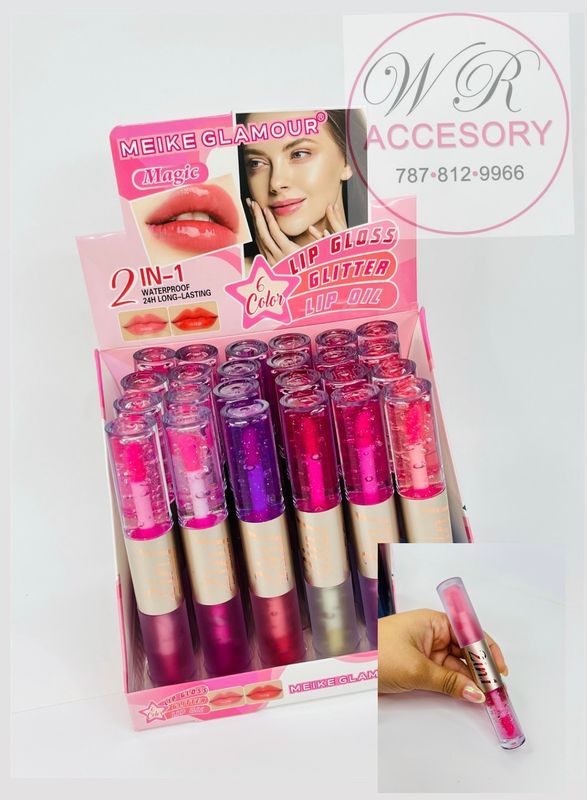 RCS-0481 lip gloss glitter lip oil 24 pcs 
