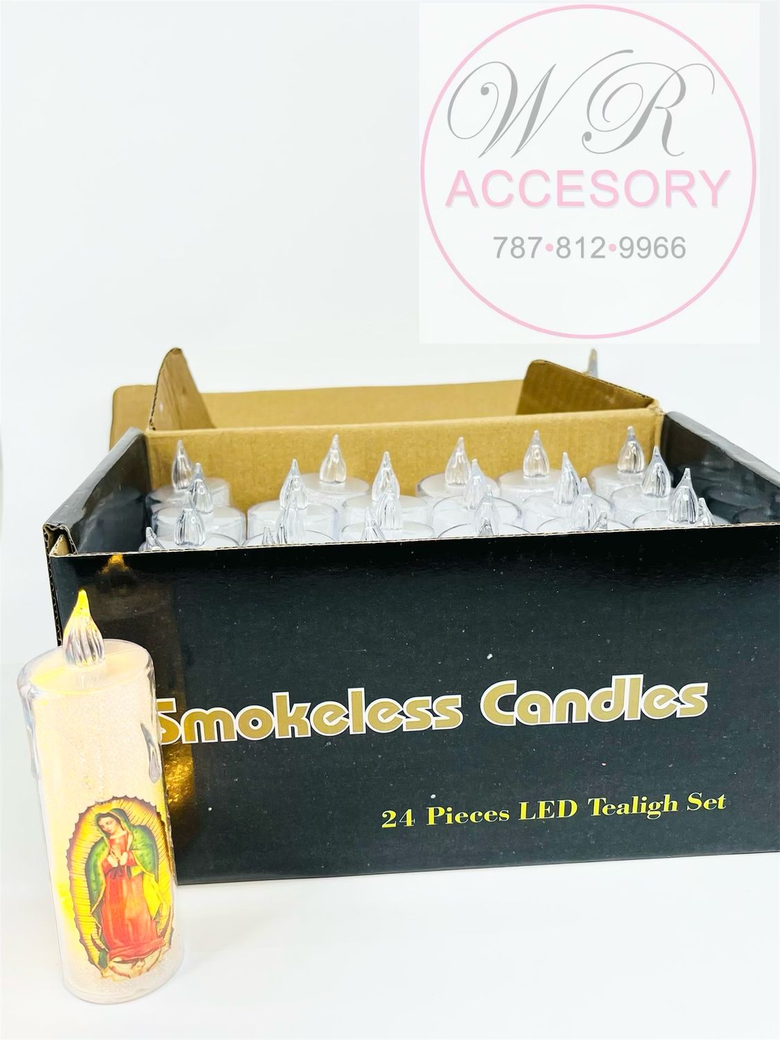 SNT-1953 smokeless led candiles 24 pcs 