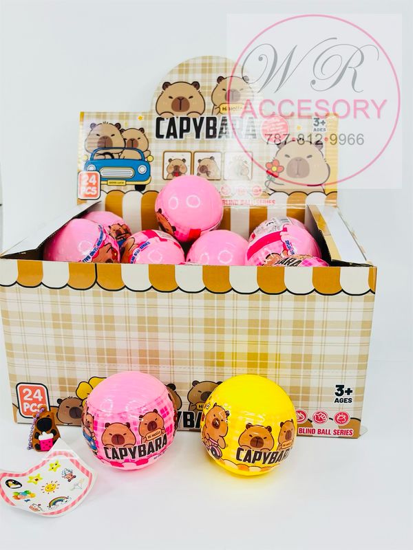 SNT-2293 bolitas sorpresa capy bara 24 pcs 